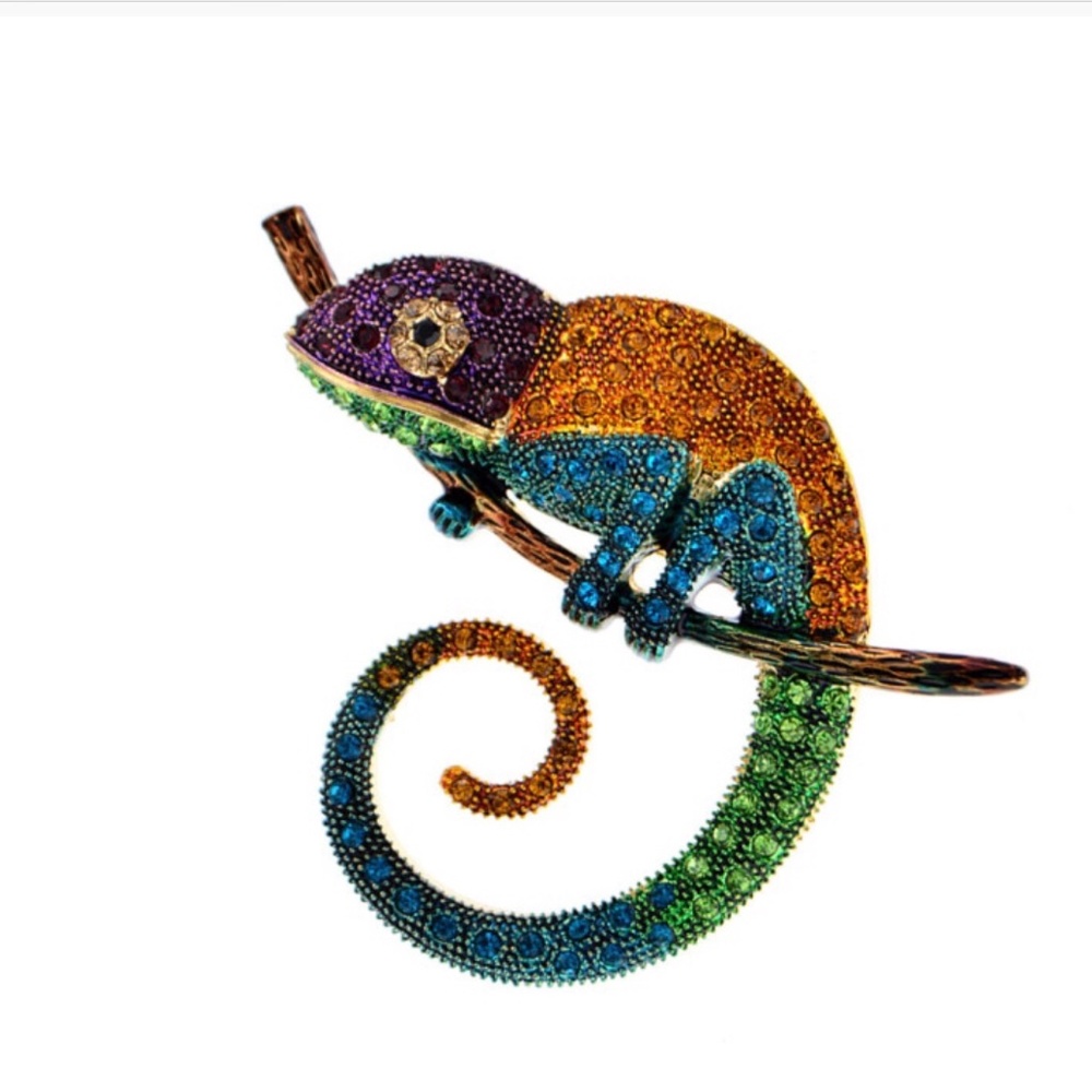 ❤️ 2/30$ Large Chameleon Brooch Pendant